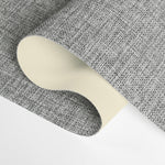 Berissa Double-Sided Crosshatch Linen Blackout Roman Shades: Fabric