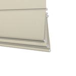 Berissa Double-Sided Crosshatch Linen Blackout Roman Shades: Bottom Rail View