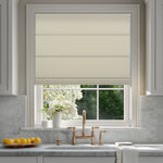 Berissa Double-Sided Crosshatch Linen Blackout Roman Shades: Practical Application of Shades