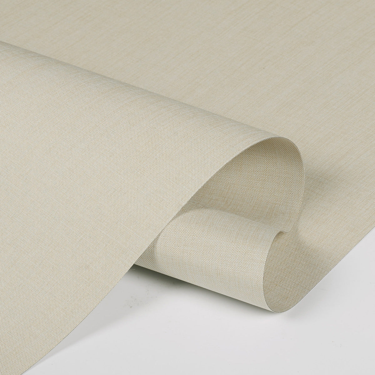 Berissa Double-Sided Crosshatch Linen Blackout Roman Shades: Fabric