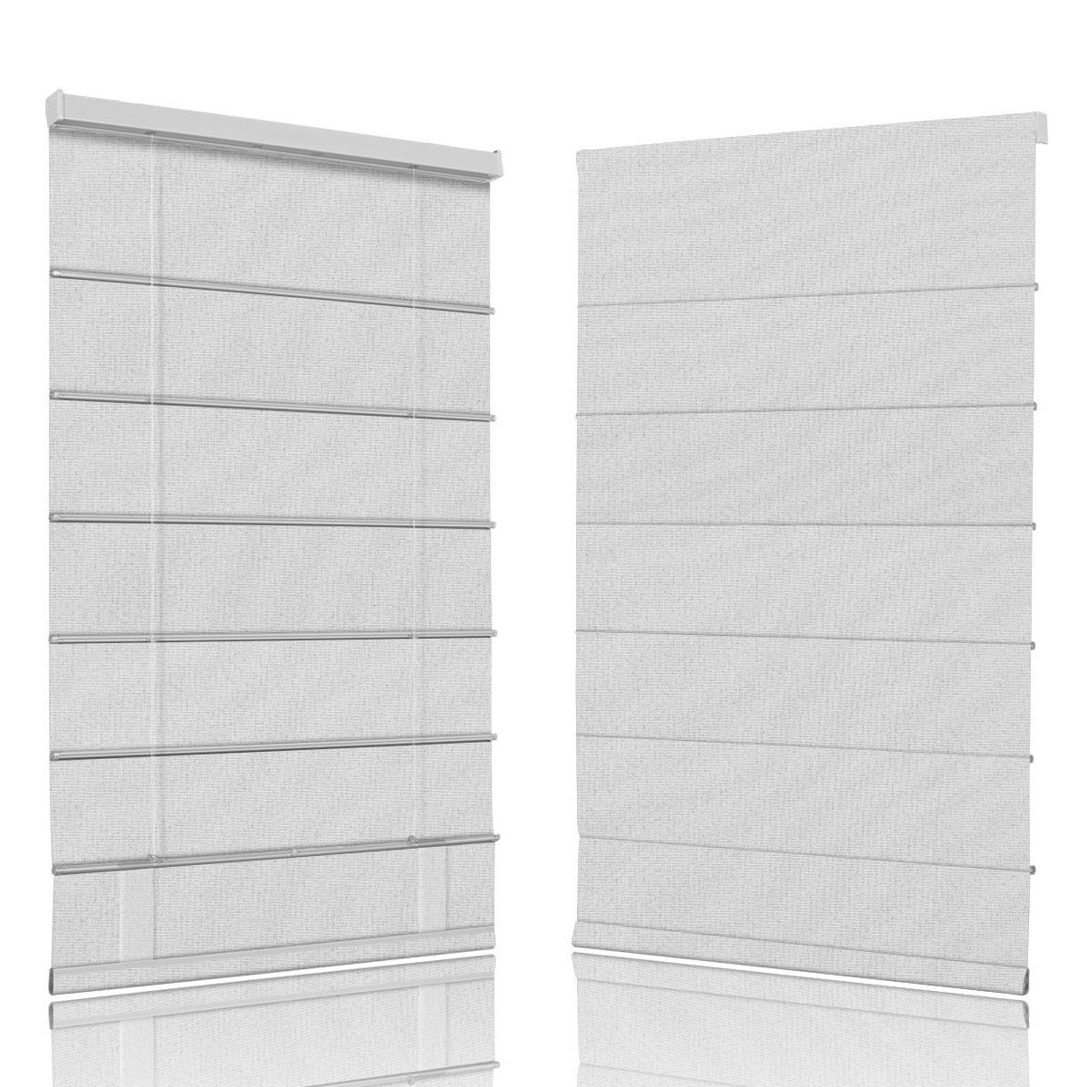 Berissa Classic Roman Shades Cordless Child Safe - sleek white fabric design for elegant window treatment.