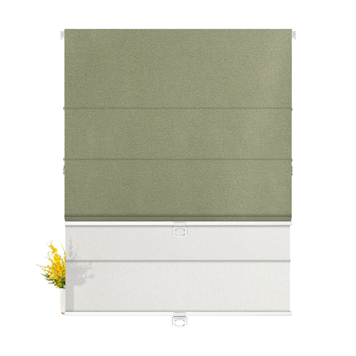 Blackout Light Green+Light Filtering White