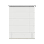 Berissa Obscura & Lumé Linen No Drill Custom Design Roman Shades in a soft white fabric.