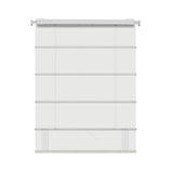 Berissa Obscura & Lumé Linen No Drill Custom Design Roman Shades in a soft white fabric.