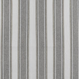 Berissa Candy Square Stripe Custom Roman Shades featuring a bold geometric stripe pattern in black and white.