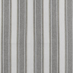 Berissa Square Series Extra Wide Roman Shade Cordless Child Safe fabric with a herringbone stripe pattern in black and white.