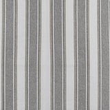 Berissa Square Series Extra Wide Roman Shade Cordless Child Safe fabric with a herringbone stripe pattern in black and white.