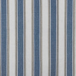 Berissa Square Series Extra Wide Roman Shade Cordless Child Safe fabric in blue and white herringbone pattern.