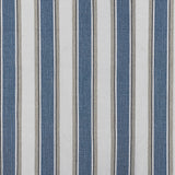 Berissa Square Series Extra Wide Roman Shade Cordless Child Safe fabric in blue and white herringbone pattern.