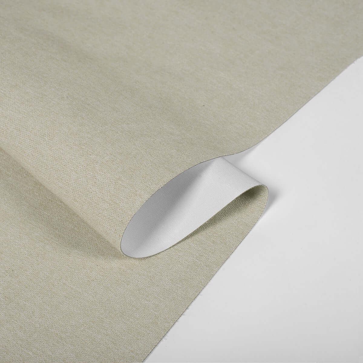 Berissa Smooth Cord Operation Blackout Linen No Drill Roman Shades: Fabric 1