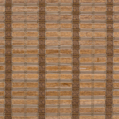 Image of Berissa Minimalist Natural Contemporary Eco Chic Premium Bamboo Shades showcasing warm bamboo texture.
