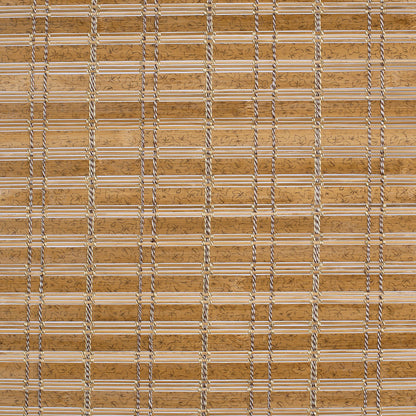 Berissa Minimalist Natural Contemporary Eco Chic Premium  Bamboo Shades showcasing warm bamboo texture.