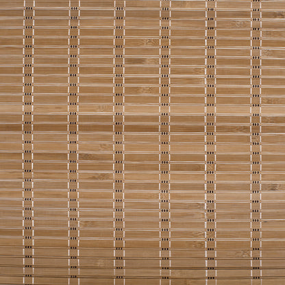 Berissa Minimalist Natural Contemporary Eco Chic Premium  Bamboo Shades texture close-up showcasing warm bamboo.