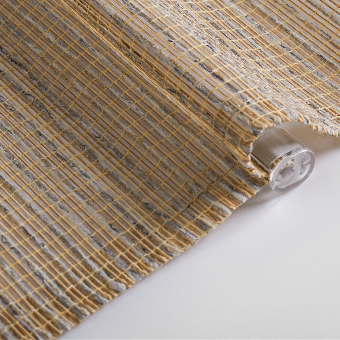 Berissa Natural Hemp Roman Shades With Smooth Drape