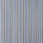 Berissa Candy Square Stripe Custom Roman Shades fabric with bold blue and grey stripes.