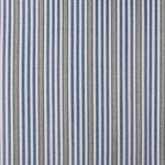 Berissa Square Series Extra Wide Roman Shade Cordless Child Safe fabric pattern in blue and gray stripes.