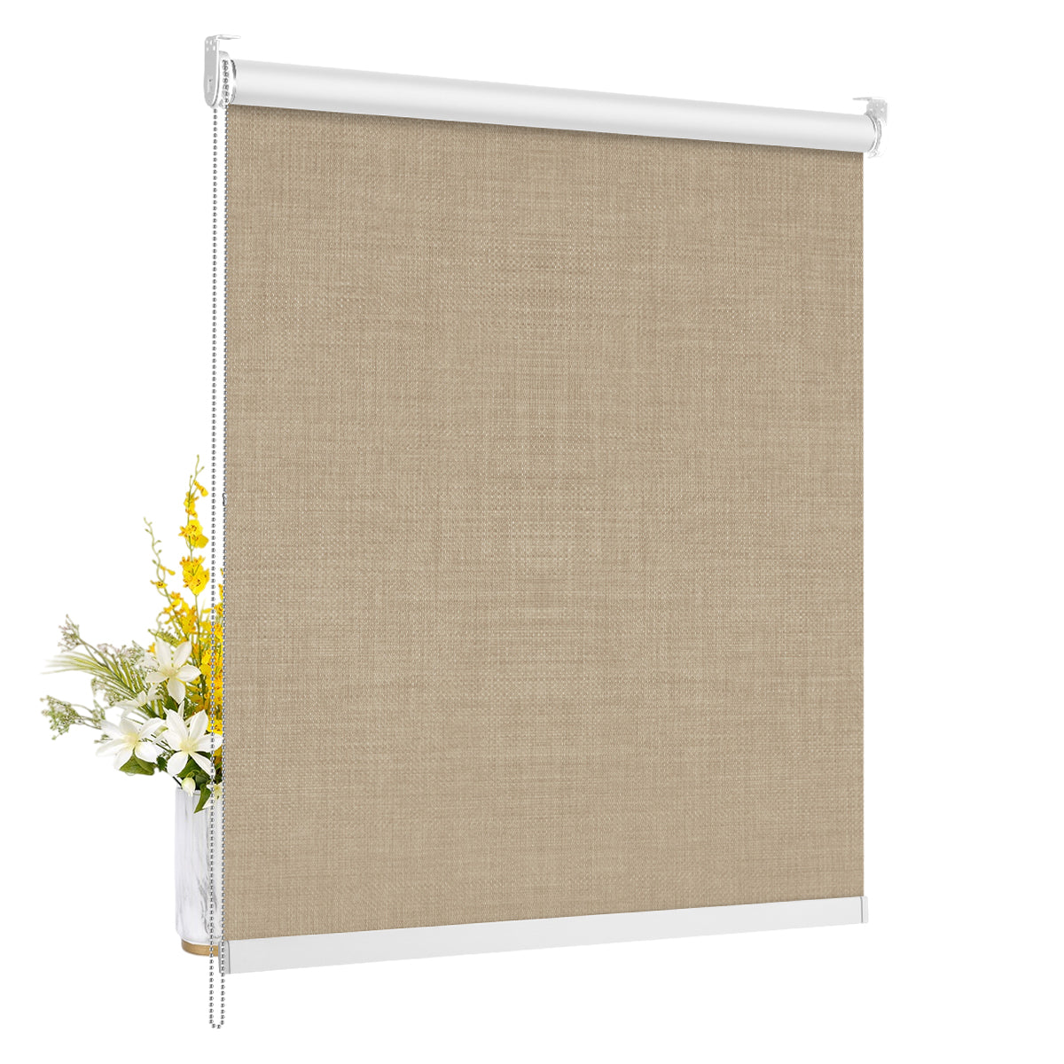 Imitation Linen Blackout-Light Brown
