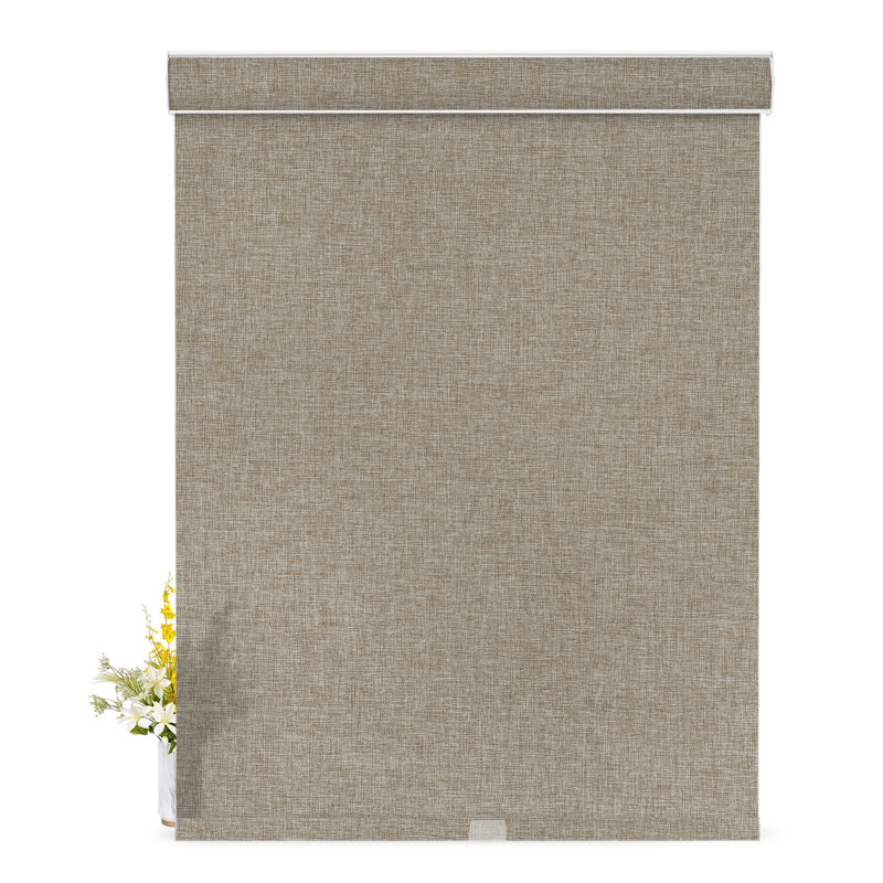 Light Filtering Linen -Light Brown