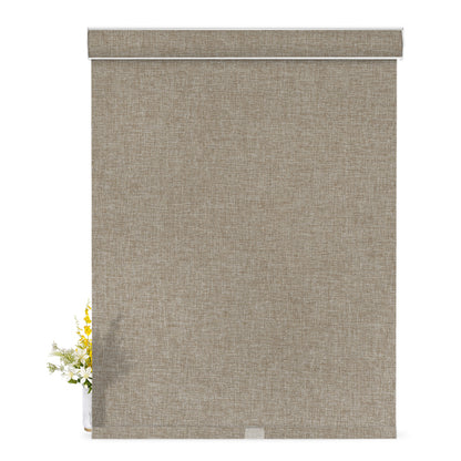 Light Filtering Linen -Light Brown