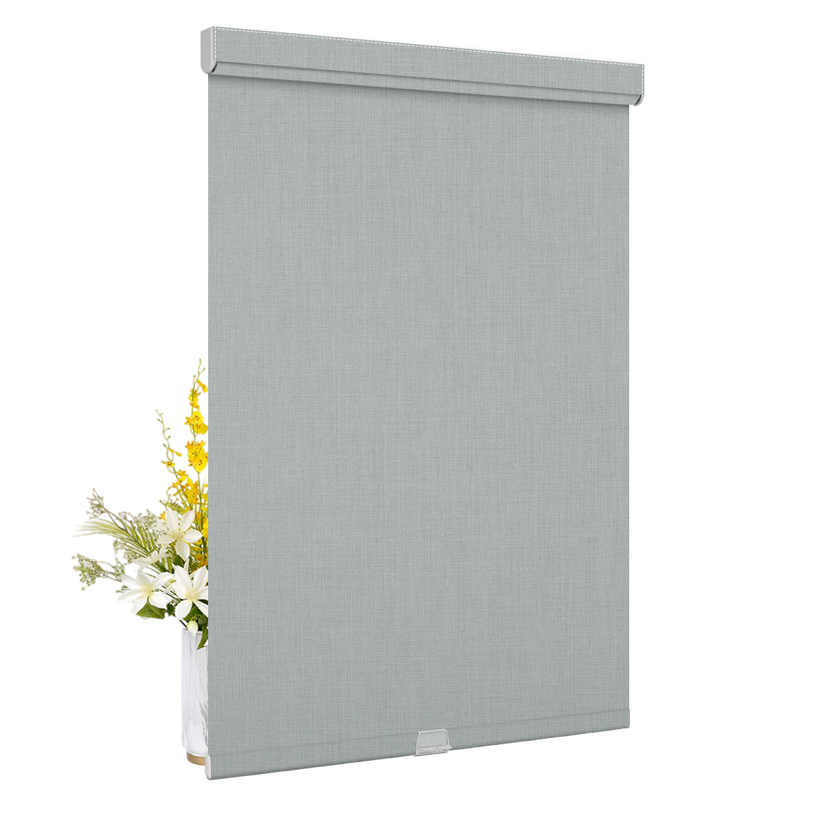 Double Sided Linen Blackout-Light Gray