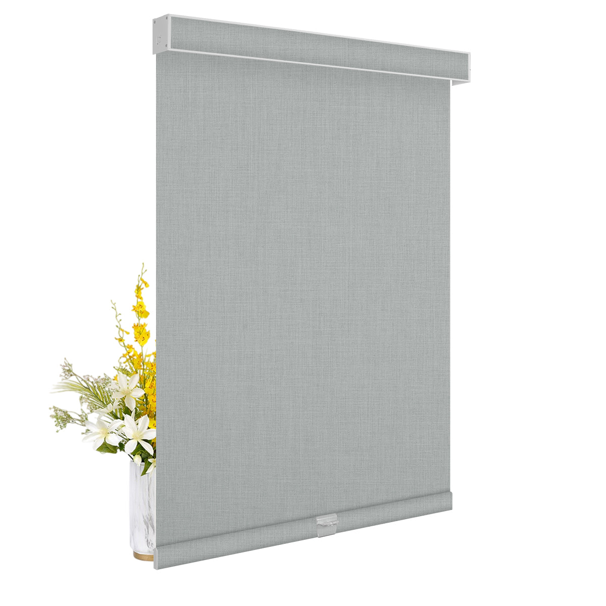 Double Sided Linen Blackout-Light Gray
