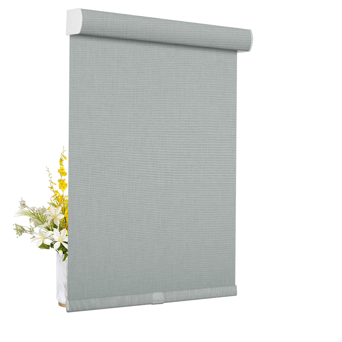 Double Sided Linen Blackout-Light Gray