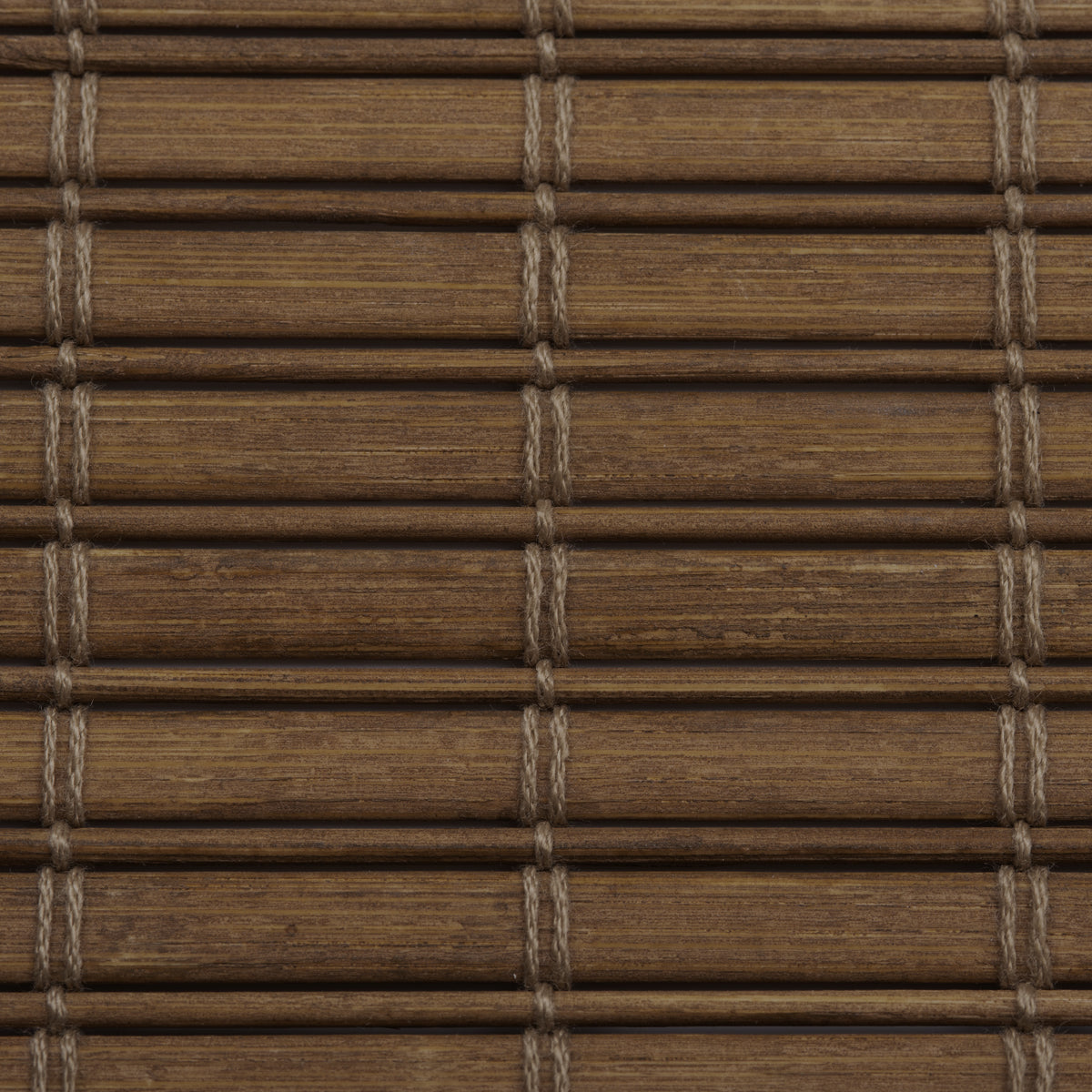 Berissa Cordless Light Filtering  Bamboo Roman Shades texture close-up showing woven bamboo slats.