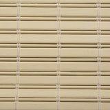 Texture of Berissa Cordless Light Filtering Bamboo Roman Shades showing bamboo material and weaving pattern.