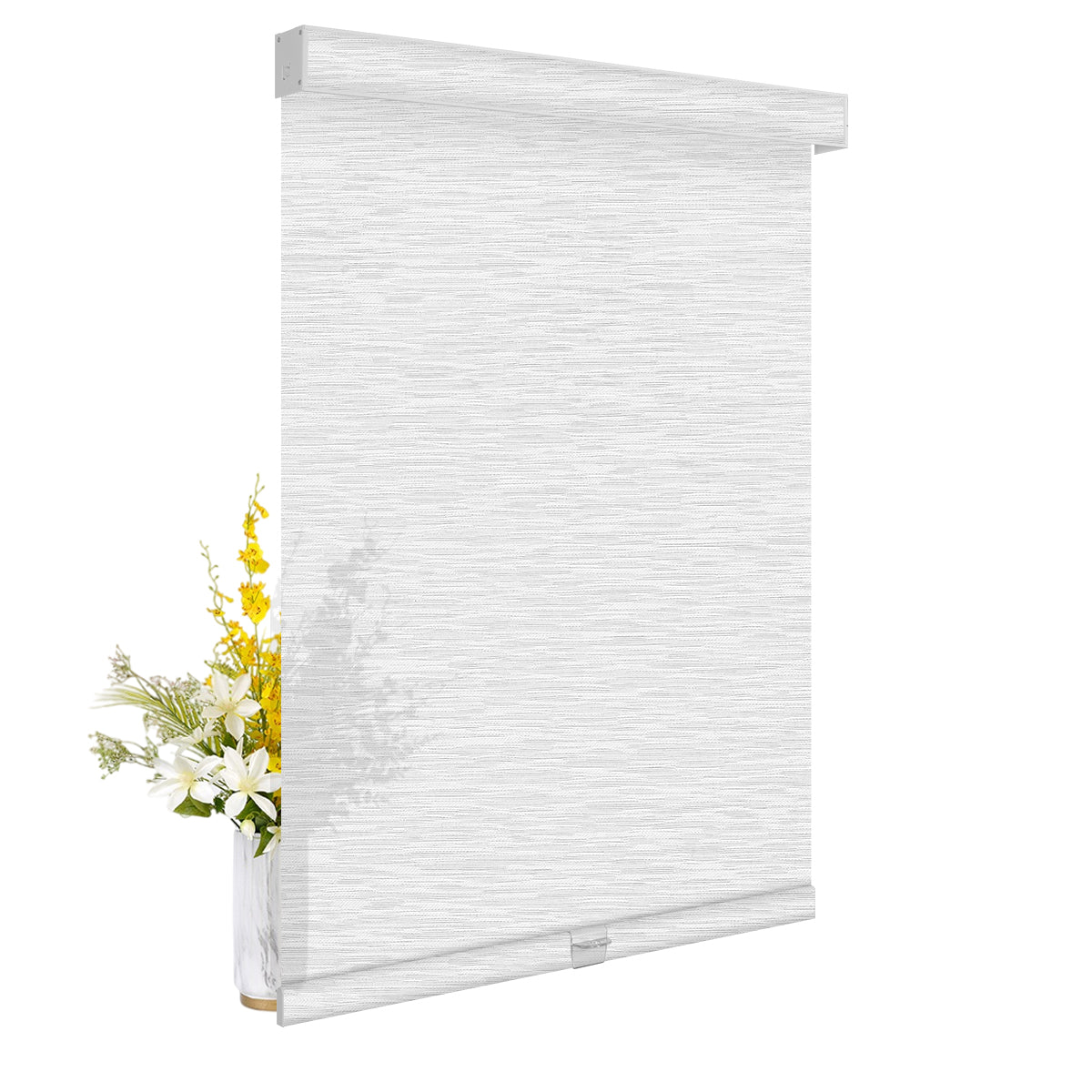 Light Filtering Jacquard- White