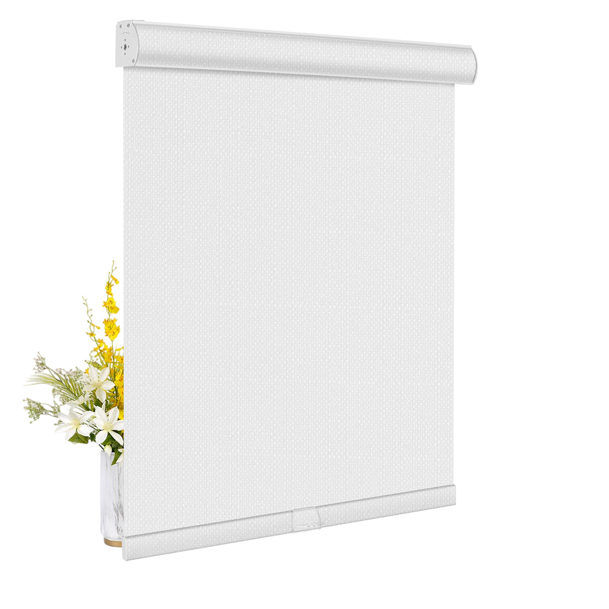 Imitation Linen Blackout-White