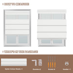 How to measure and package contents for Berissa Blackout Elegant Top Down Bottom Up Roman Shades.