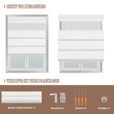 How to measure and package contents for Berissa Blackout Elegant Top Down Bottom Up Roman Shades.