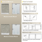 How to measure and install Berissa Classic Macaron Corded Pull Roller Shades with detailed instructions.