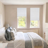 Berissa Ice Marble Texture Blackout No Tool Roman Shades