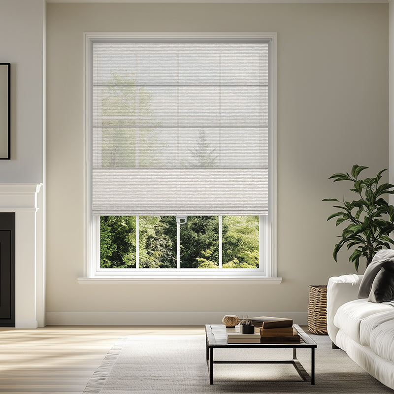 Berissa  Classic Cordless  Natural Woven Roman Shades