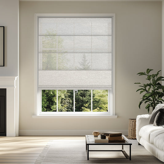 Berissa  Classic Cordless  Natural Woven Roman Shades