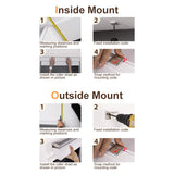Inside and Outside Mount installation guide for Berissa Full Wrap-around Cassette Valance Roller Shades.