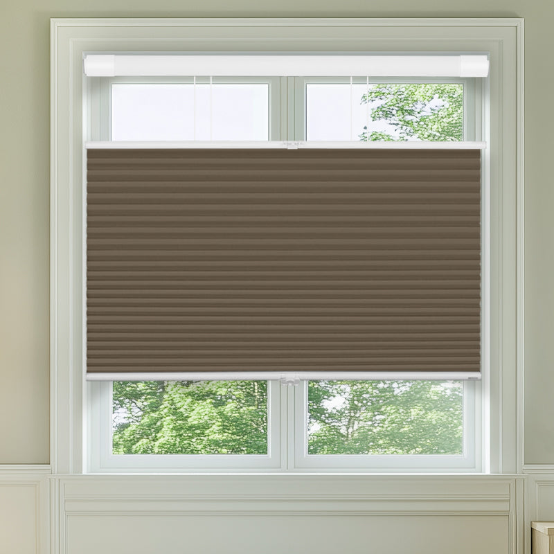 Berissa No Drill Extra Wide Top Down Bottom Up Honeycomb Cellular Shades