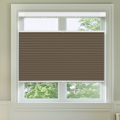 Berissa No Drill Extra Wide Top Down Bottom Up Honeycomb Cellular Shades