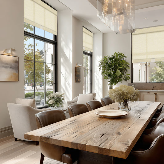 Berissa Classic  Linen Blend Cordless Roller Shades