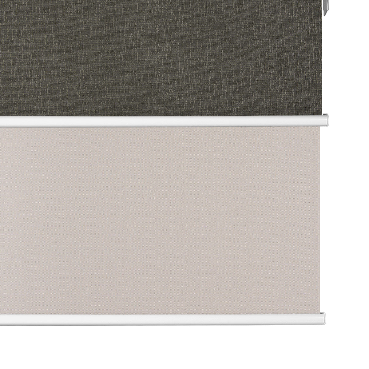 Light Filtering Beige+Blackout Black